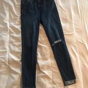 Gap super high rise jeans in 360 stretch